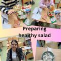 4 Preparing healthy salad
